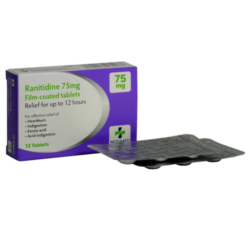 Ranitidine 75mg (Generic Zantac) - 12 tablets