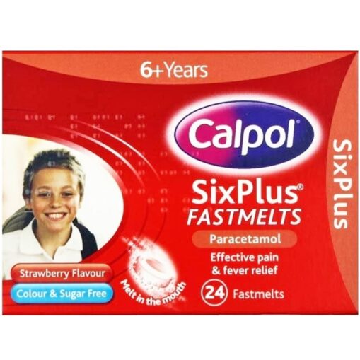 Calpol Six Plus Fast Melts - 24 tablets