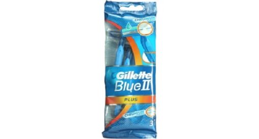 Gillette Blue II Disposable Sensitive Razors Pack of 3 Nos